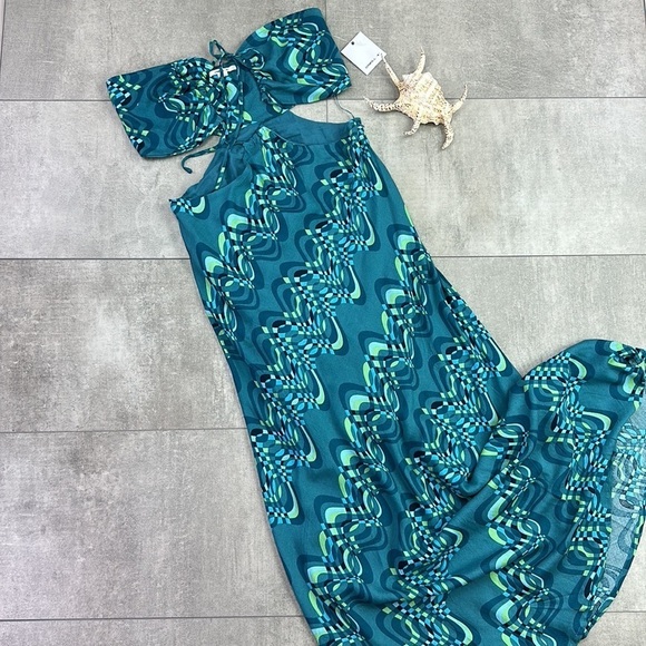 🔆O’neill🔆 LILA MAXI MAXI DRESS Date night beautiful beach - Picture 2 of 14